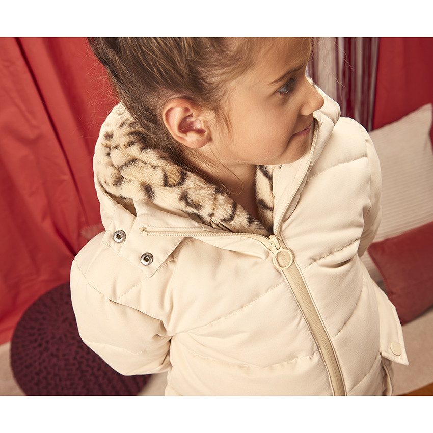 Doudoune imperméable 2 en 1 doublée sherpa avec gilet pour fille 