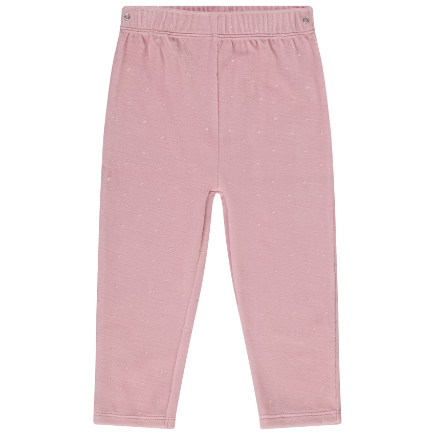 Pyjama 2-delig in fluweel voor baby meisje 