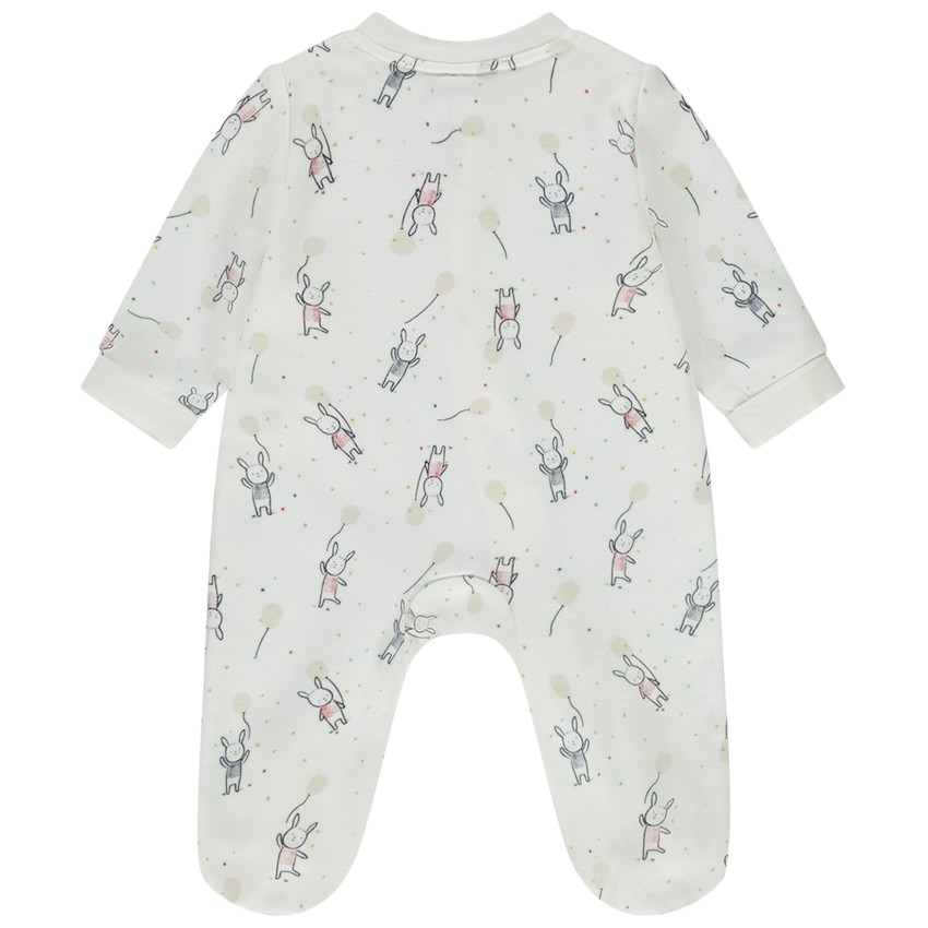 Dors-bien en jersey imprimé lapins pour bébé garçon 
