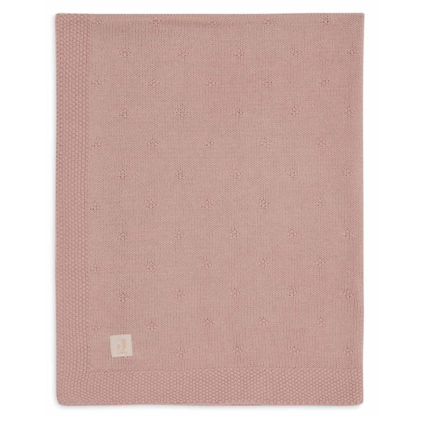 Deken wieg 75x100cm Cosy Knit Wild Rose 