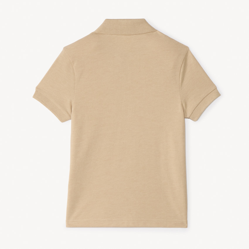 Katoenen korte mouwen polo in effen kleur jongens 