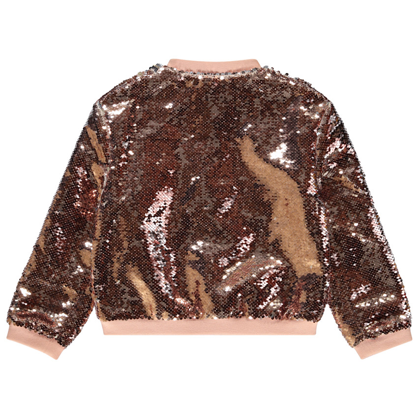 Bombers à sequins doublé satin pour fille 