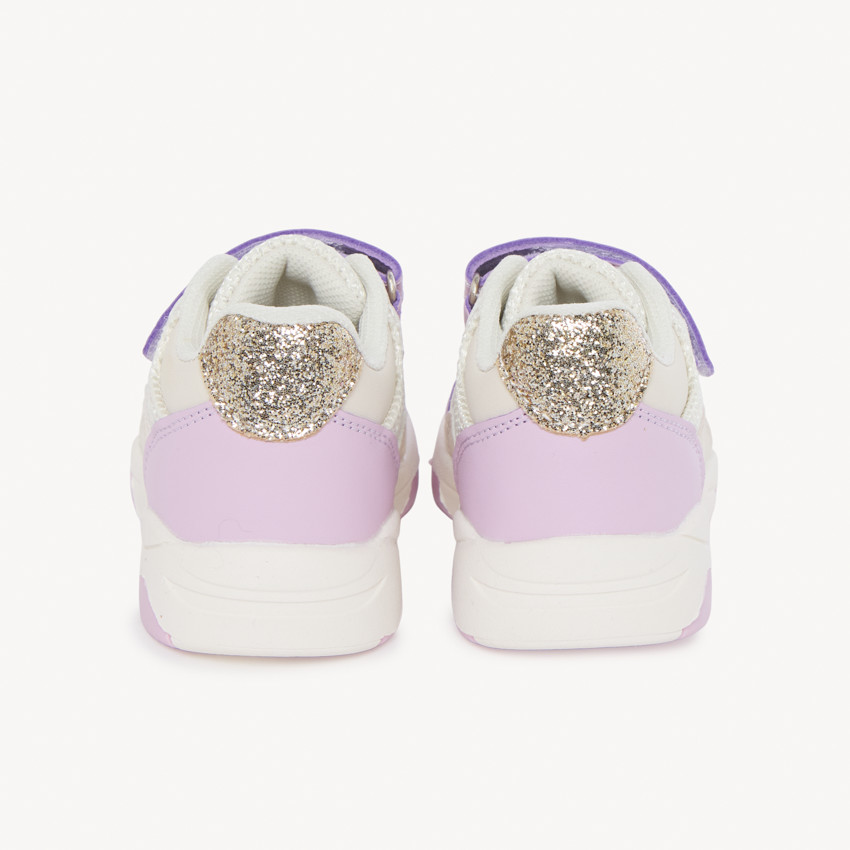 Sportieve mesh sneakers met glitters voor meisjesbaby's 