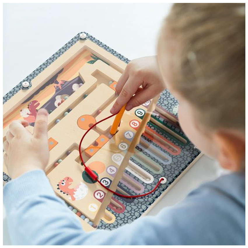 Labyrinthe d'œufs de dinosaures en bois 36m+ 