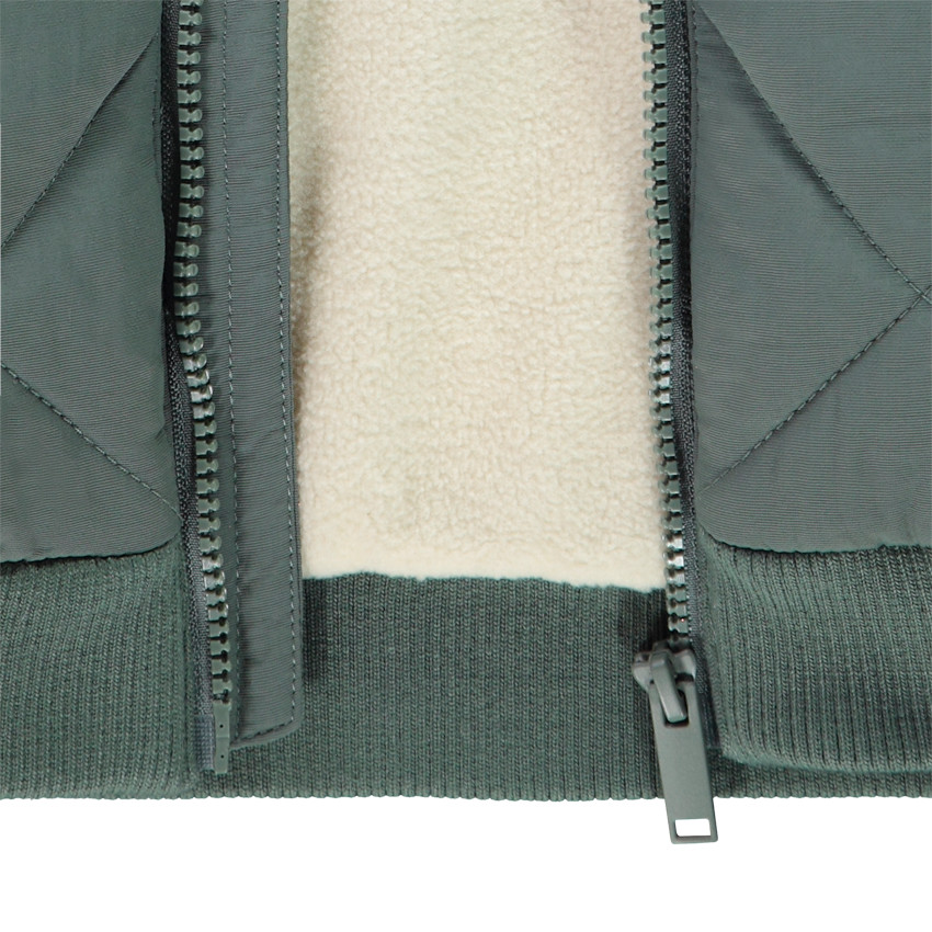 Doudoune uni en nylon avec doublure en micropolaire pour garçon  