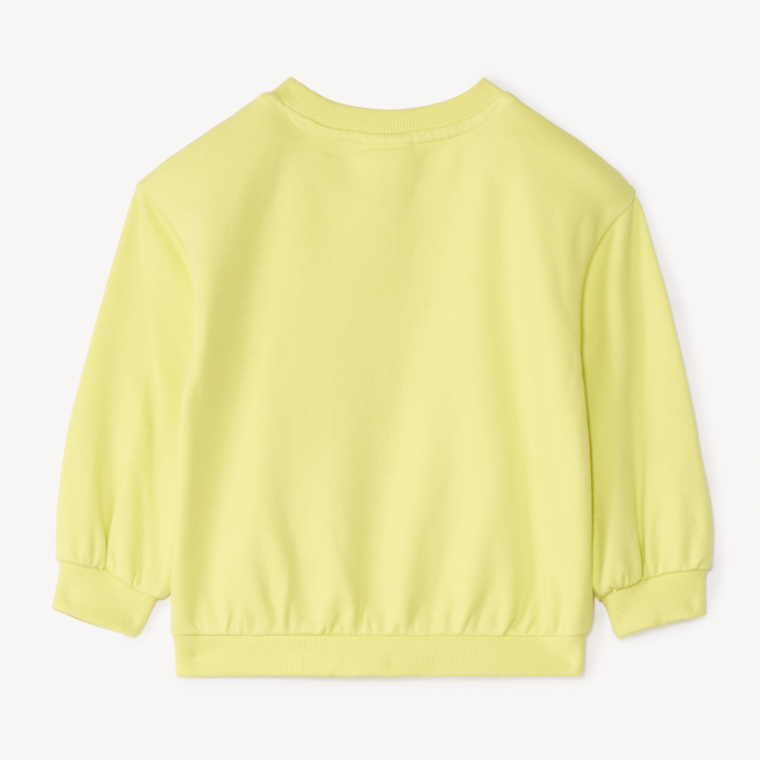 Sweatshirt van geborsteld katoen met reliëfprint van Mickey Disney voor jongensbaby's 
