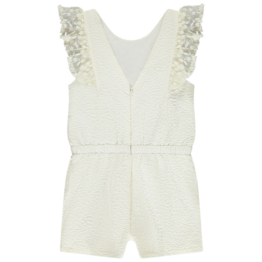 Ceremonieel jacquard jumpsuit voor meisjes 