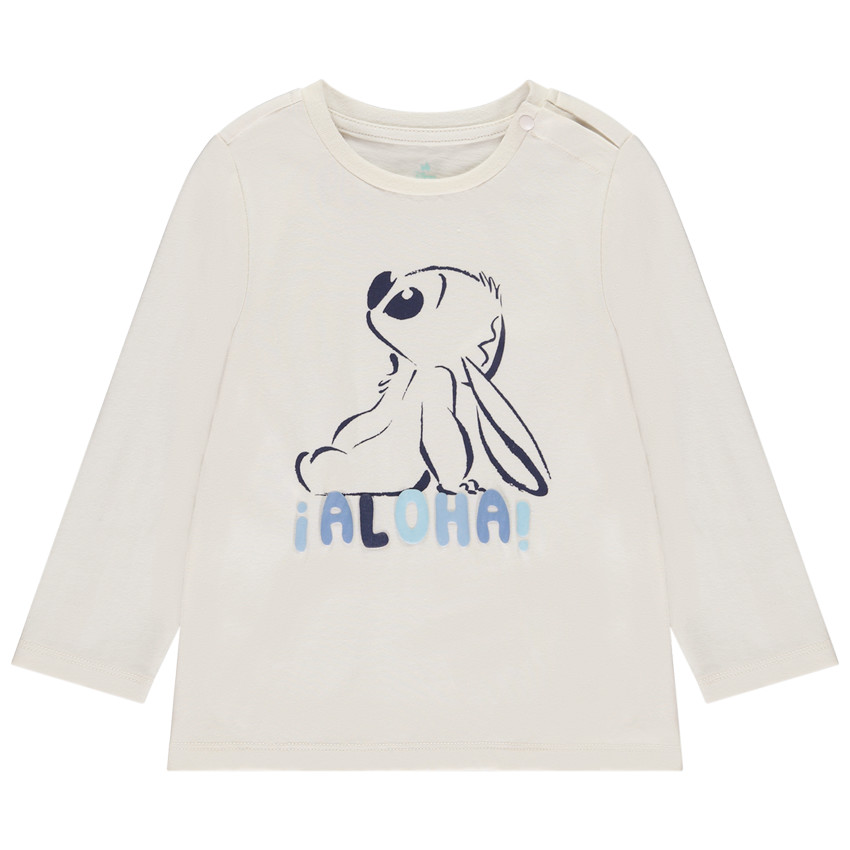 T-shirt manches longues Stitch Disney pour bébé garçon 