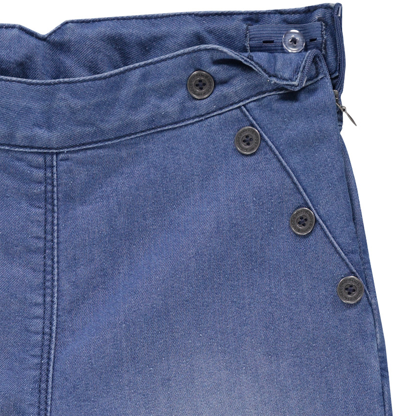 Junior - Jeans large à pont esprit marin 