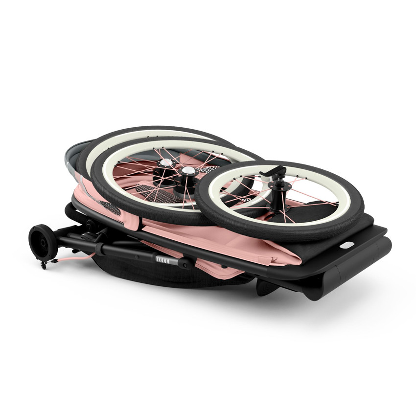 Châssis poussette running AVI - Black/Pink 