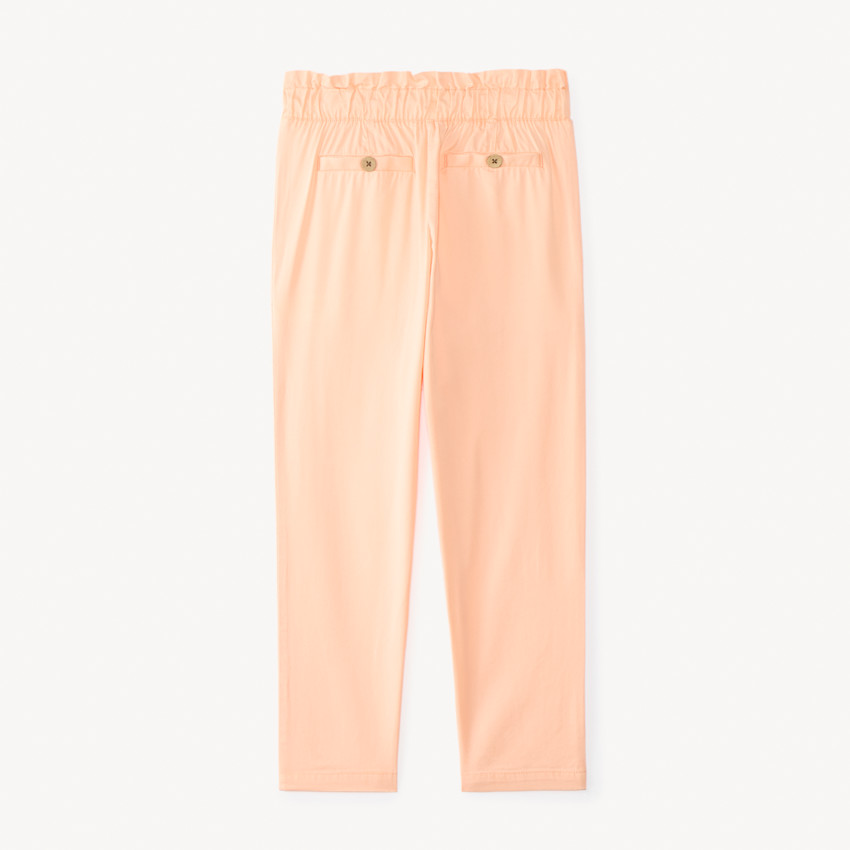Pantalon droit en toile uni pour fille 