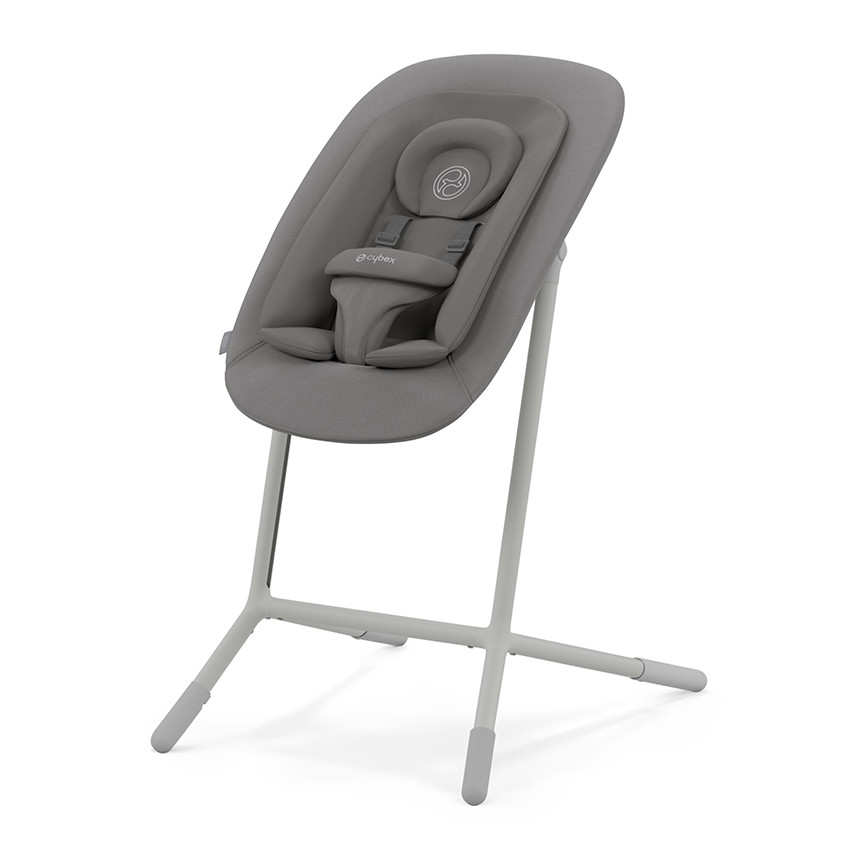 Chaise-haute évolutive Lemo 4 en 1 suede grey 