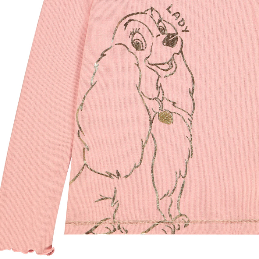 Sous-pull côtelé print Lady La belle et le clochard Disney 