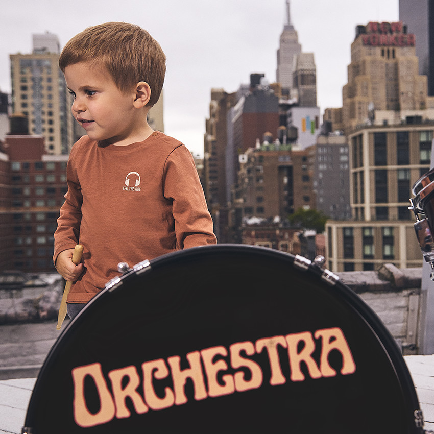 Set van 3 t-shirts met lange mouwen en print voor baby jongens 