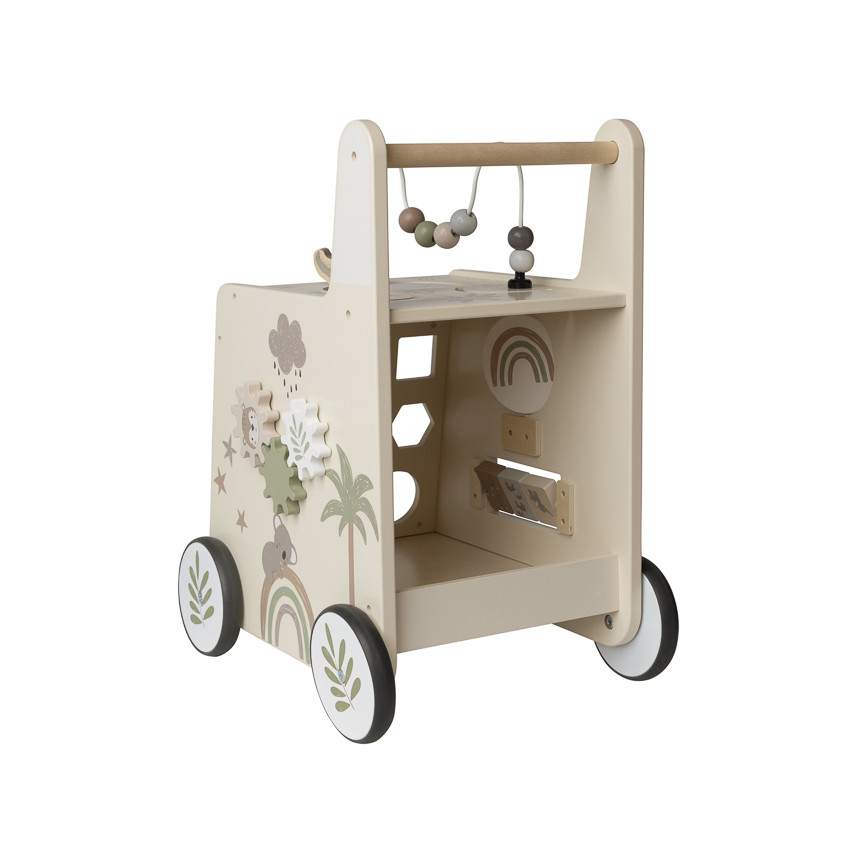 Chariot de marche ludique en bois Little Savane 