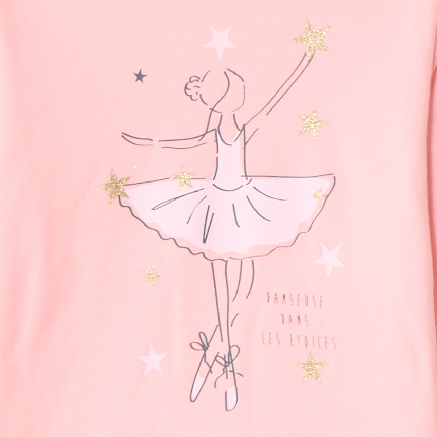 Set pyjama print danseuse ballerine pour fille 