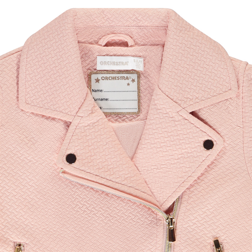 Perfecto in fleece met effen stof voor meisjes 