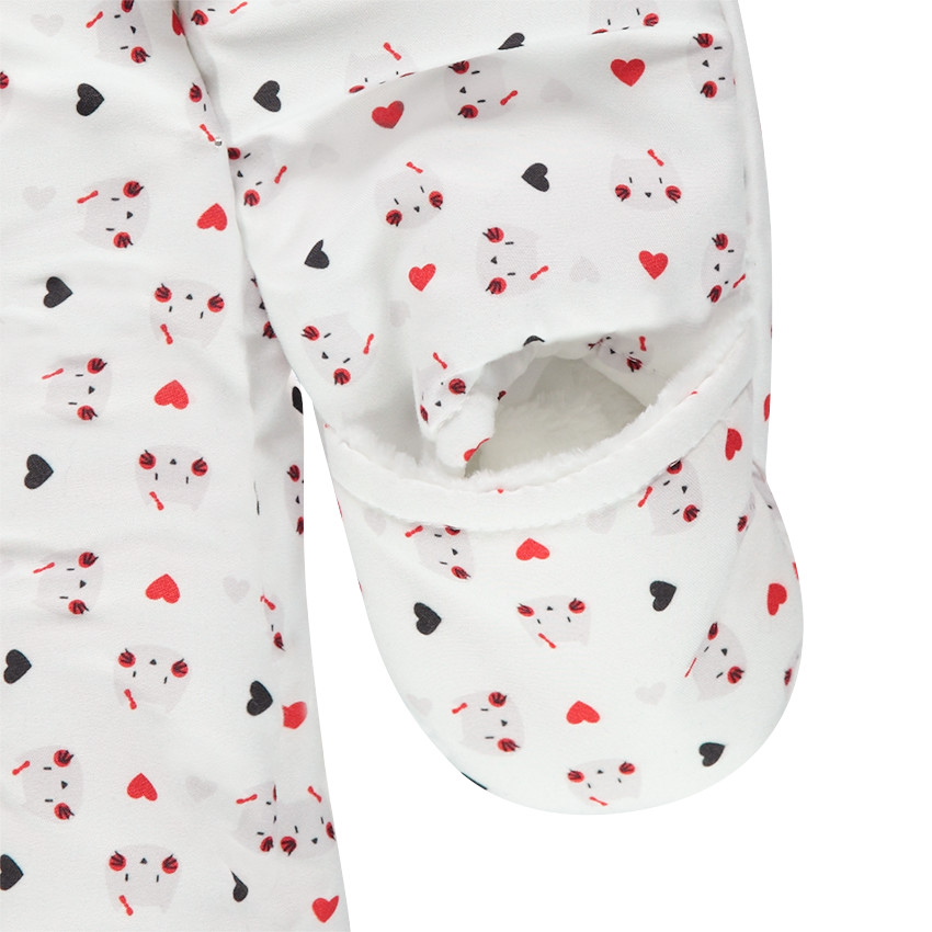 Combi-pilote en microfibre imprimée all-over avec doublure sherpa 