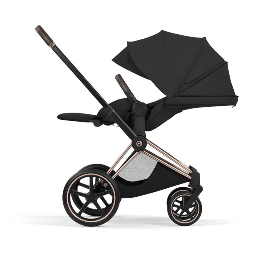 Zitbekleding kinderwagen Priam/e-Priam-Style Collection Sepia Black 
