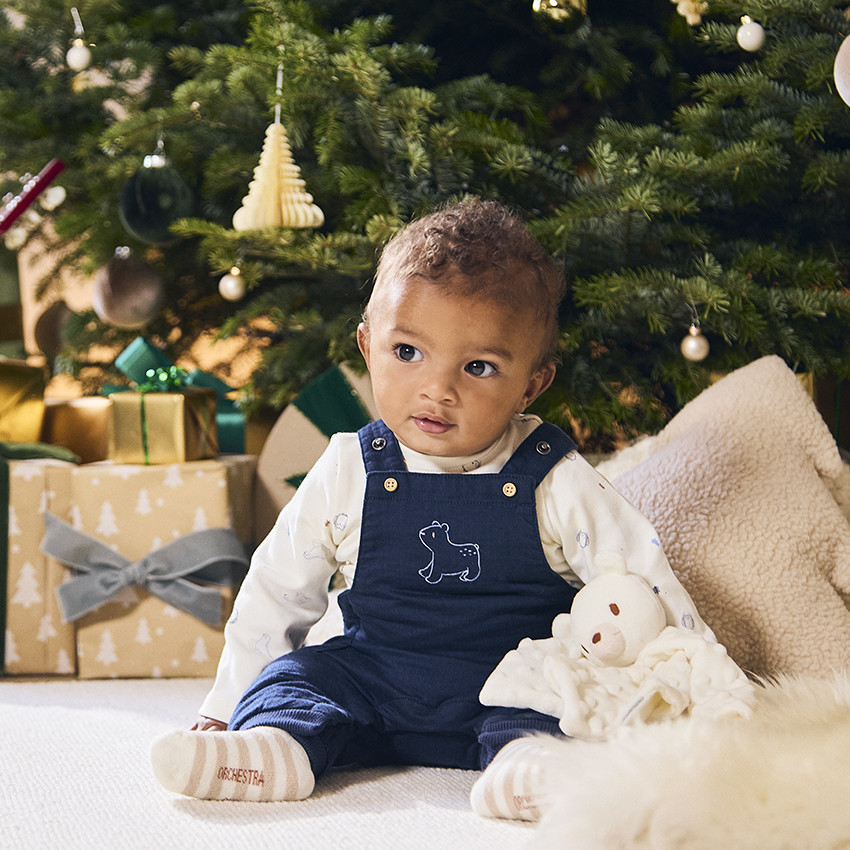 Ensemble salopette + t-shirt fantaisie pour bébé garçon 