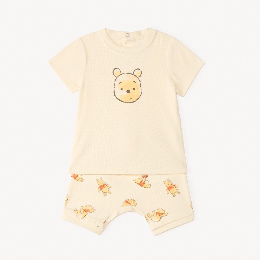 Set van 2 delen t-shirt + short Winnie de Poeh Disney voor babyjongen 