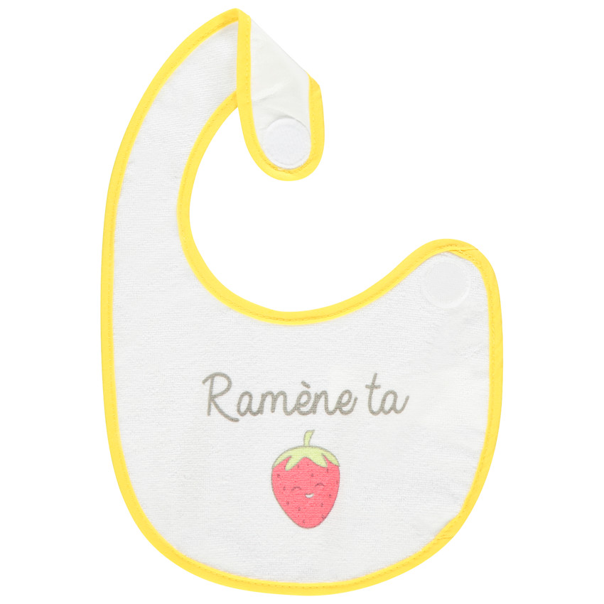 Lot de 7 bavoirs en éponge à message printés 