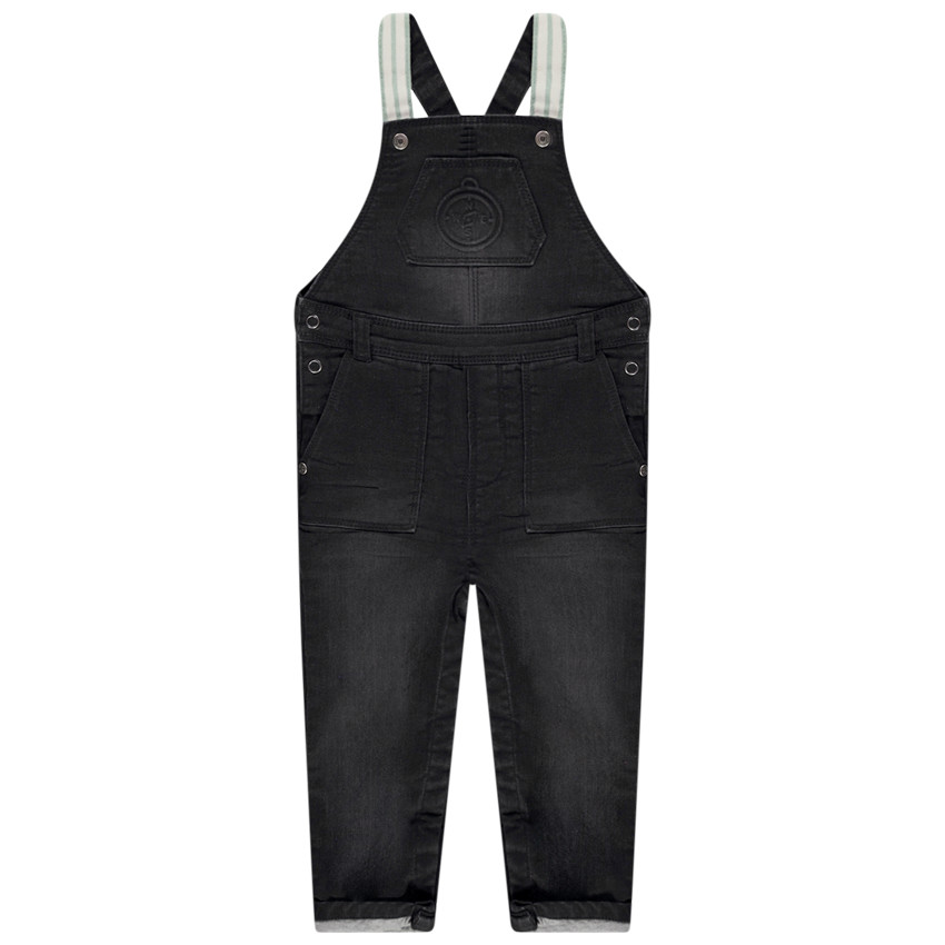 Salopette longue en jean print fantaisie pour garçon  