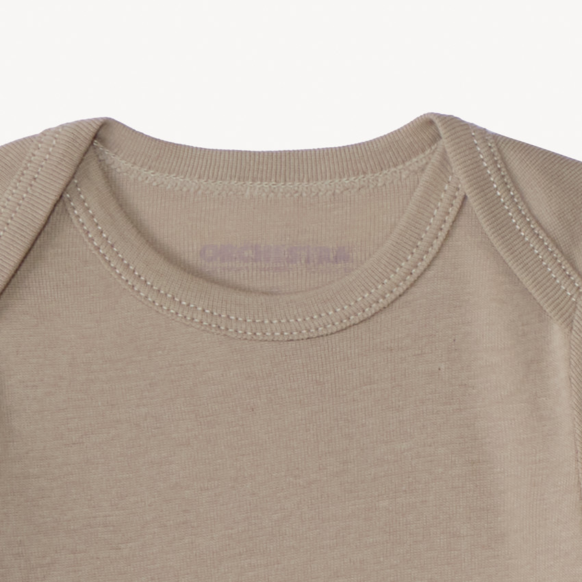 Lot de 5 bodies manches longues unis pour bébé  