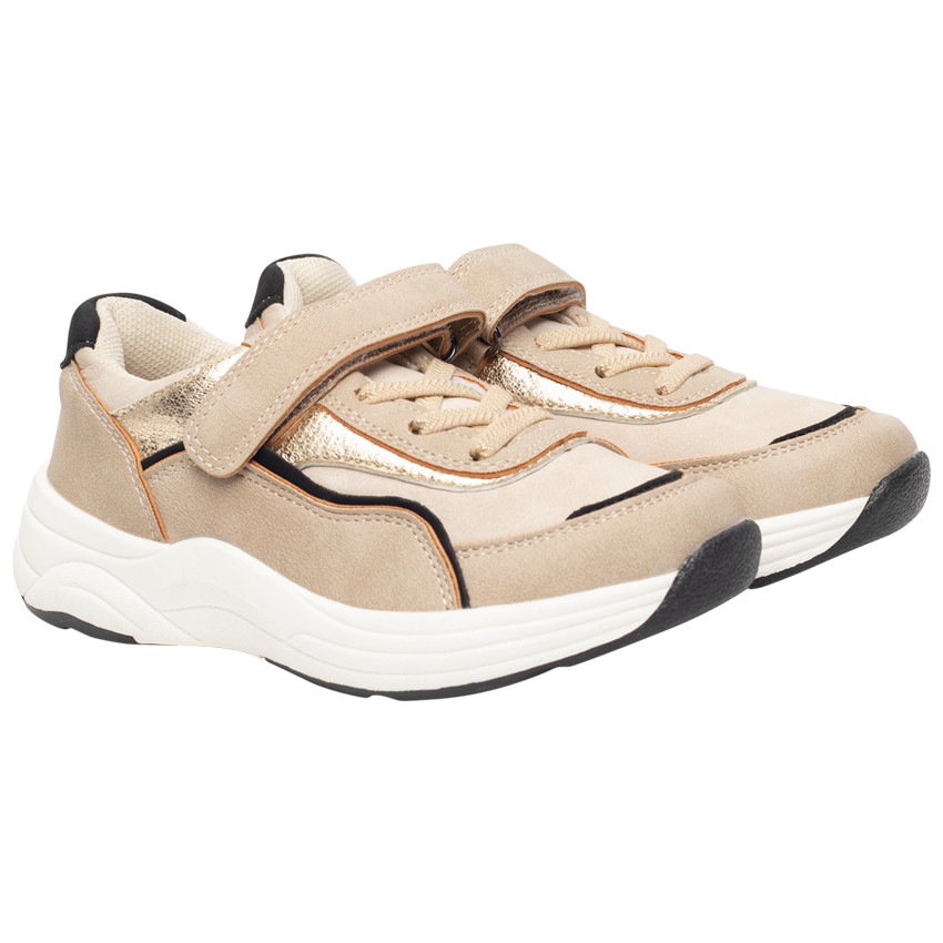 Lage sneakers met iriserende details voor meisjes 