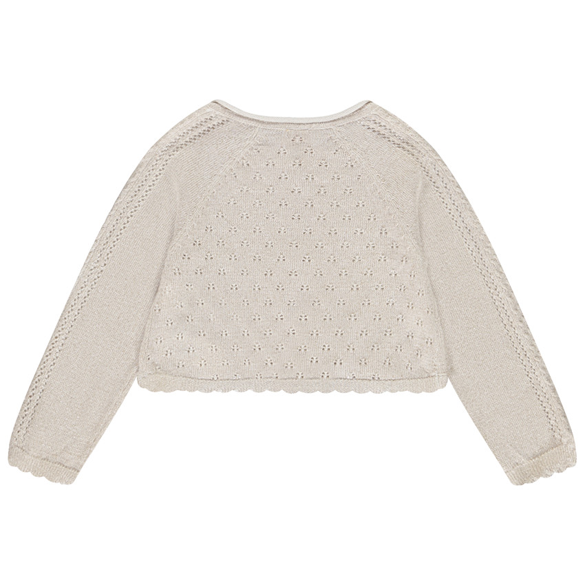 Gebreid vest met lange mouwen voor meisjes 