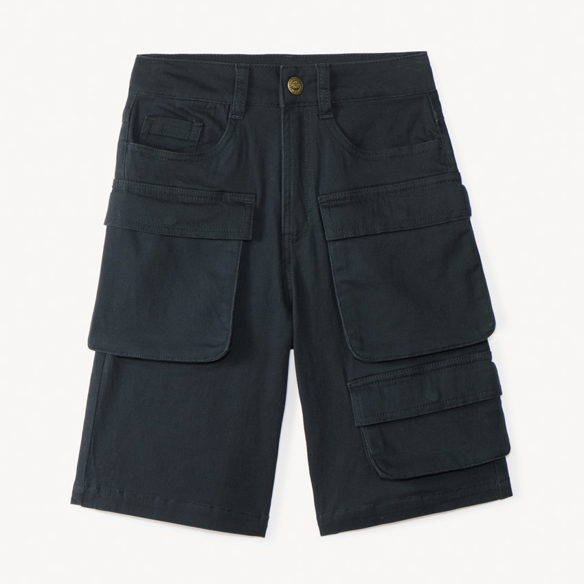 Bermuda style cargo en twill garçon 