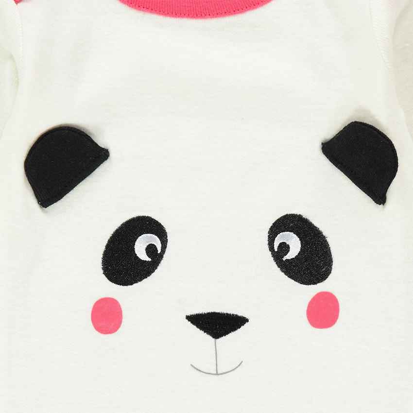 Lot de 5 bodies manches longues fantaisie avec ouverture adaptée à l'âge 