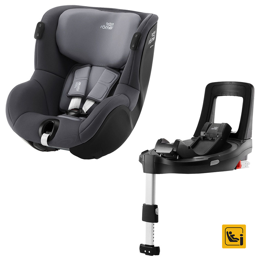 Siège-auto pivotant Dualfix iSense i-Size + Base Flex iSense – Midnight Grey 