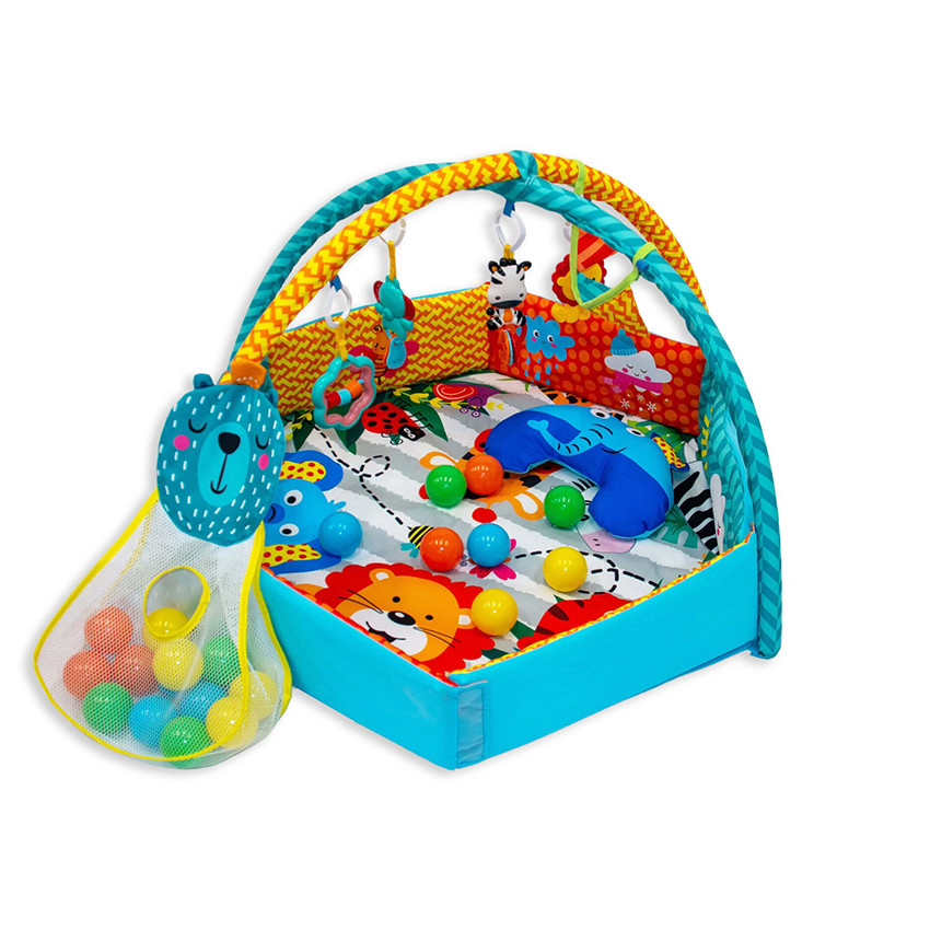 Tapis d'éveil avec balles  Carnaval de la jungle 