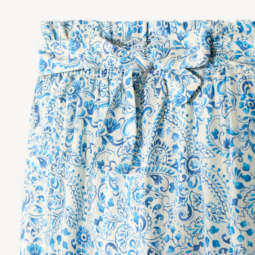Pantalon fluide imprimé paisley pour fille 