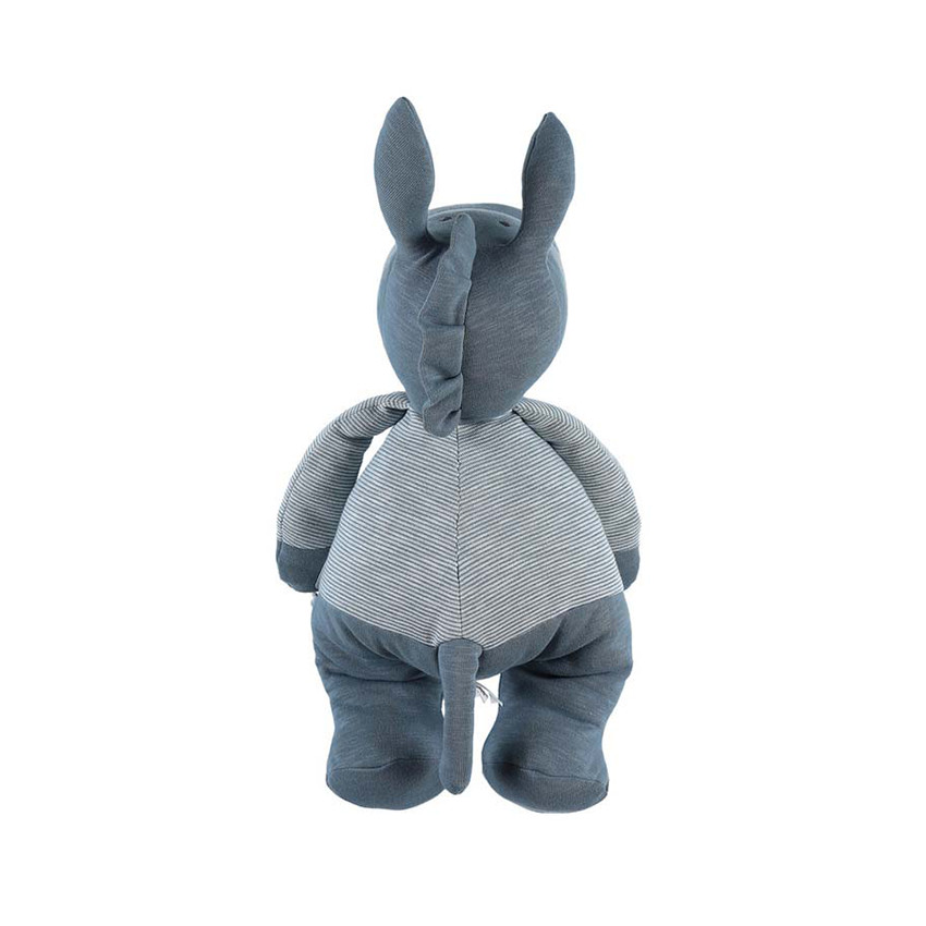 Middelgrote knuffel Paco 40 cm van katoen - Blauw 