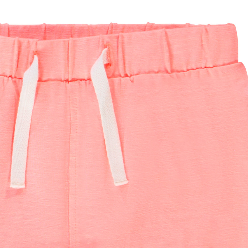 Short en molleton uni pour bébé fille 