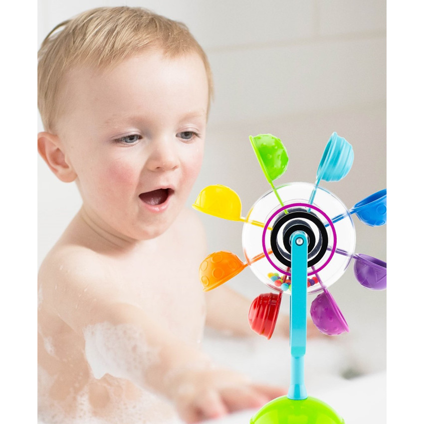 Draaiende waterval met zuignap 