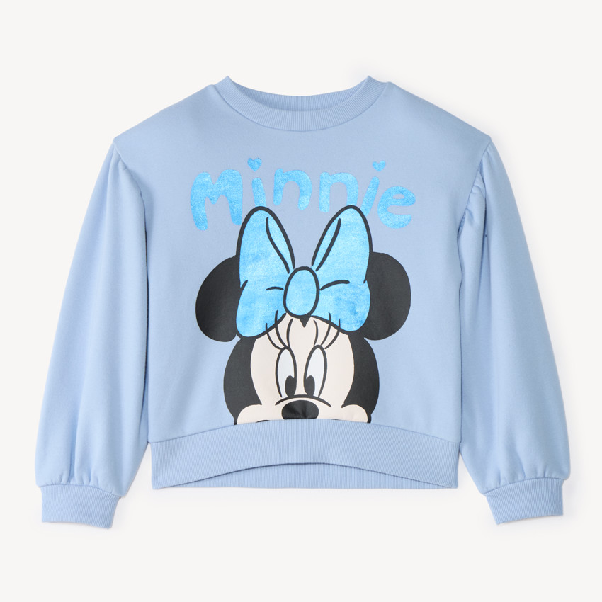 Sweat meisjes in fleecemateriaal met Minnie Disney-print 