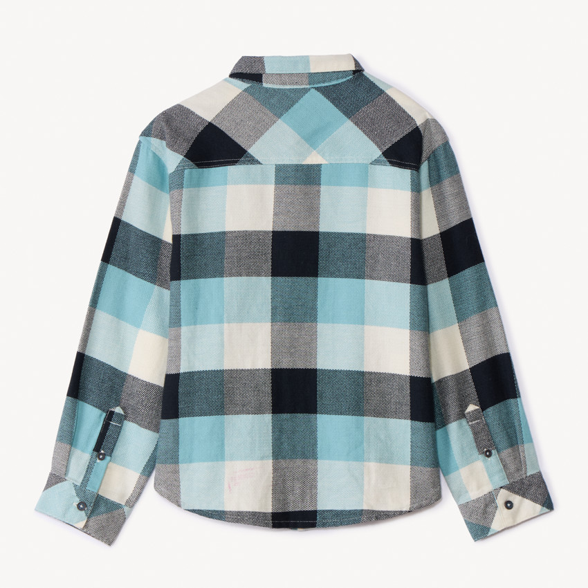 Chemise manches longues à carreaux garçon 