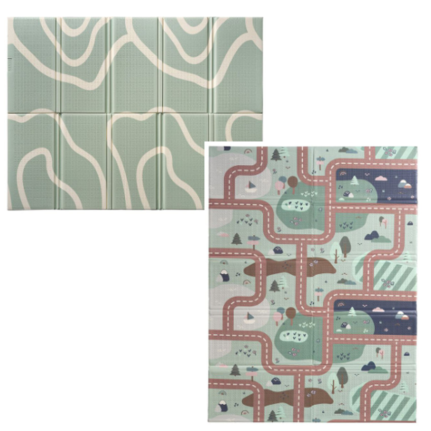 Tapis de jeux XXL réversible Eveil & motricité Landform 150x200cm   