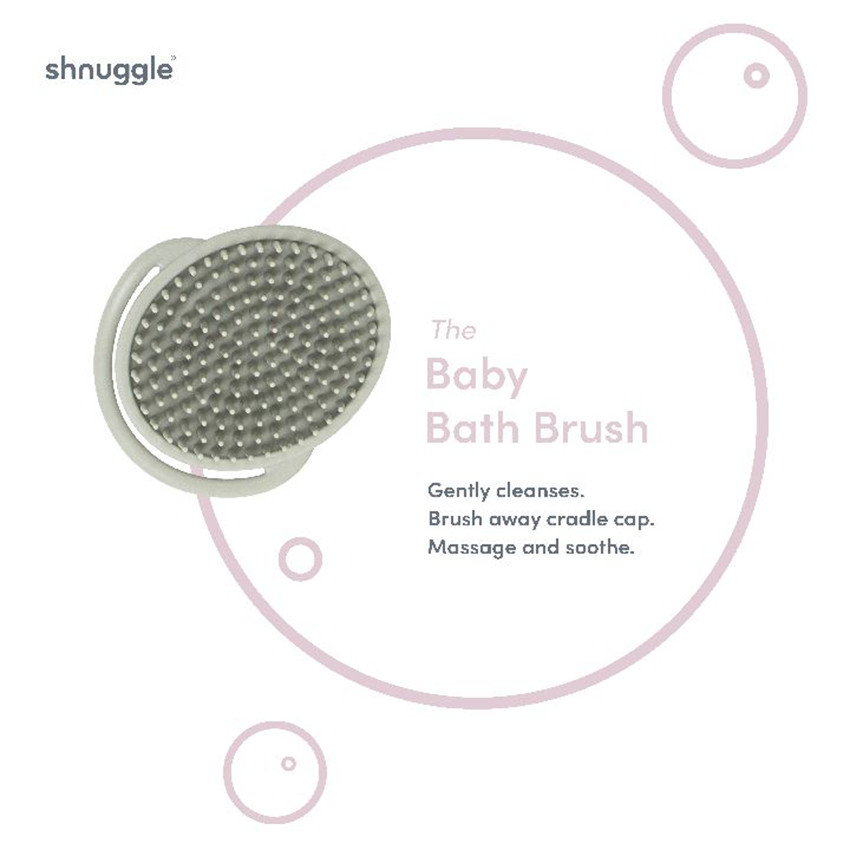 Badborstel silicone voor baby's - Eucalyptus 