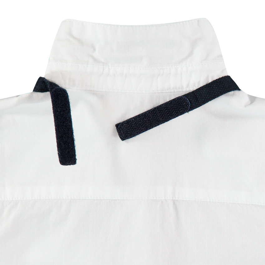 Feesthemd met lange mouwen en afneembare das 