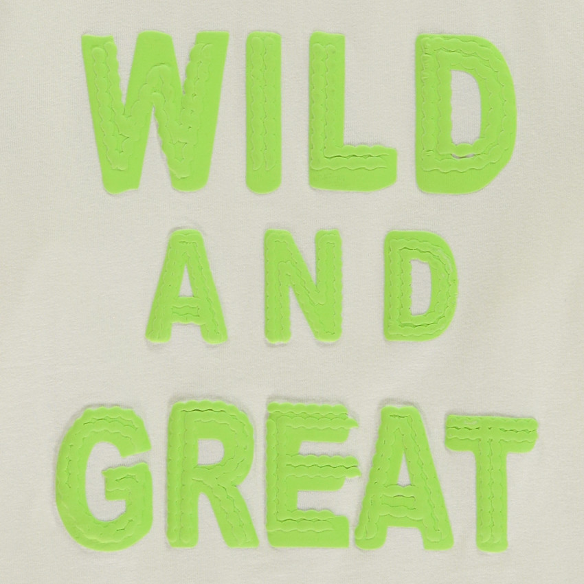 Lange mouwen T-shirt met textuur puff print voor jongens 