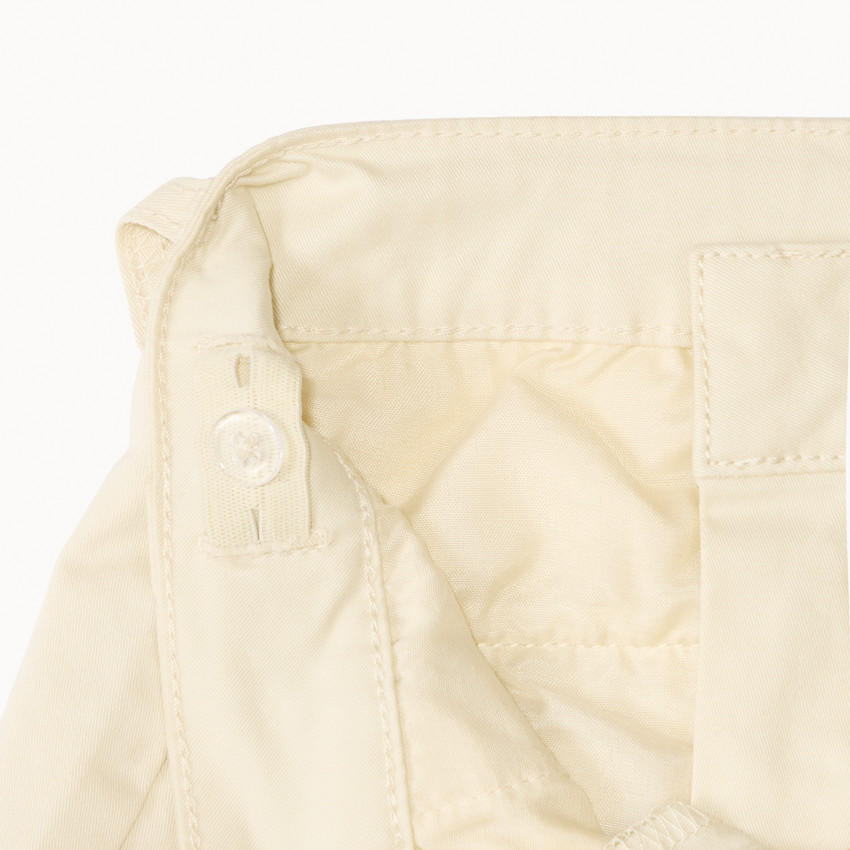 Short en twill uni effet pince pour fille 