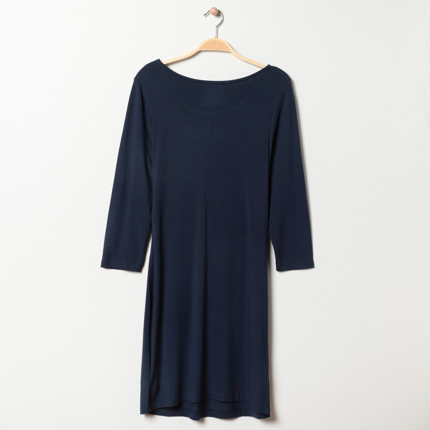 Jurk voor zwangerschap met lange mouwen in blauw 