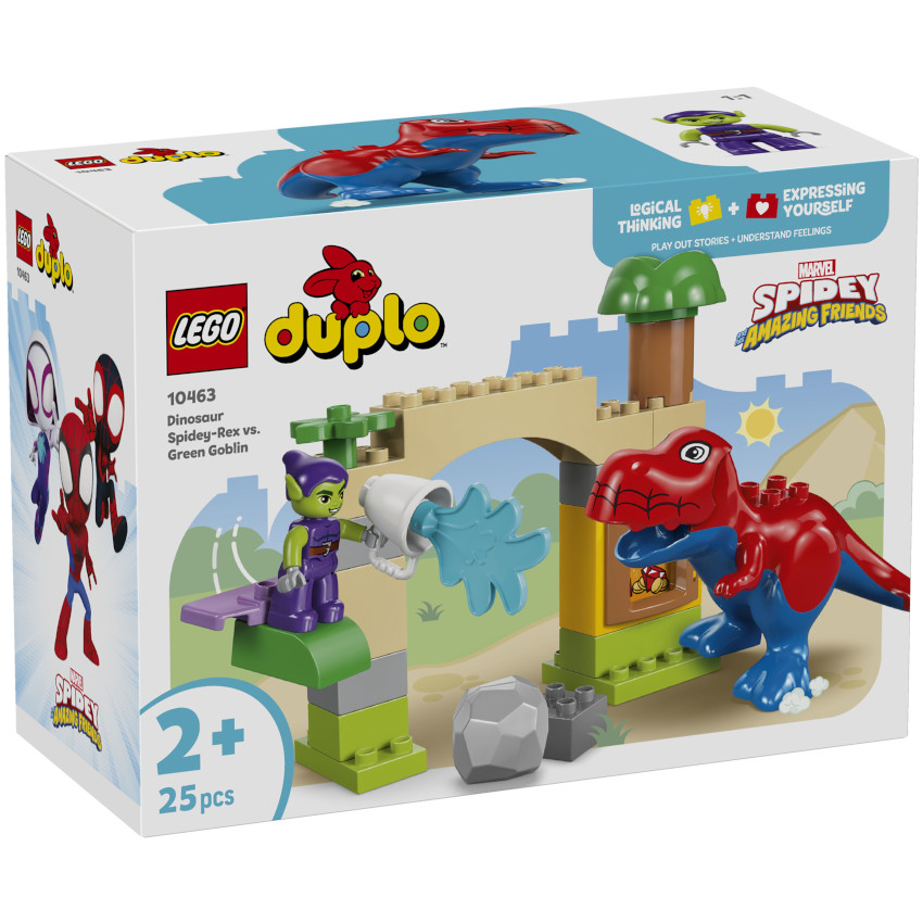 A THEME LEGO DUPLO MARVEL - SPIDEY-REX VS LE BOUFFON VERT -25PCS- 2+ 