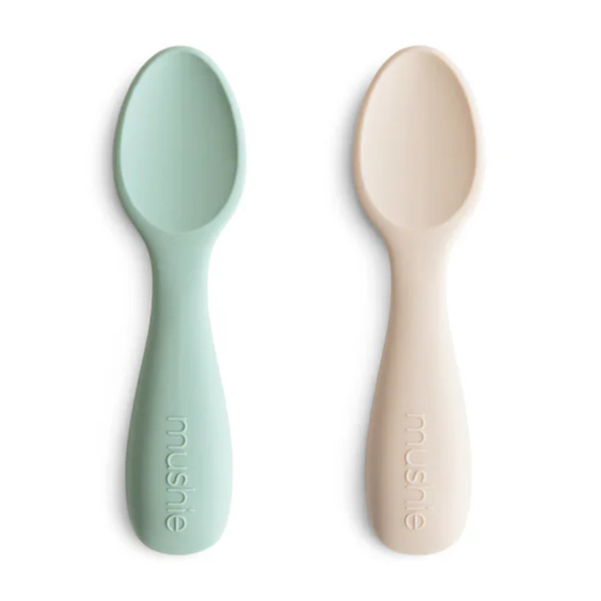 Set van 2 start lepels 12m+ Cambridge Blue/Shifting Sand 