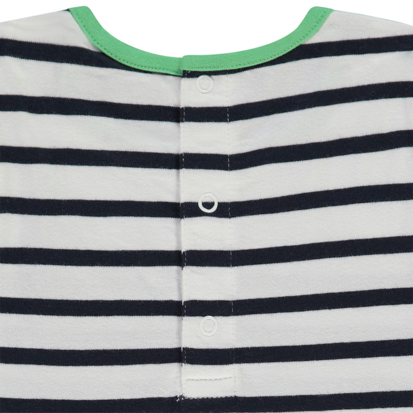 Ensemble 2 pièces en jersey rayé avec print grenouilles pour bébé garçon 