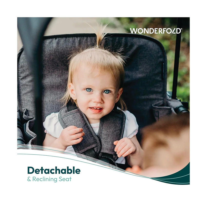 Poussette Chariot W2 Elite Charcoal Gris 